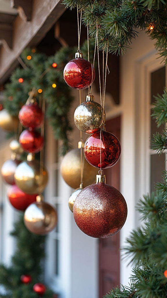 oversized ornaments elevate outdoor christmas decor