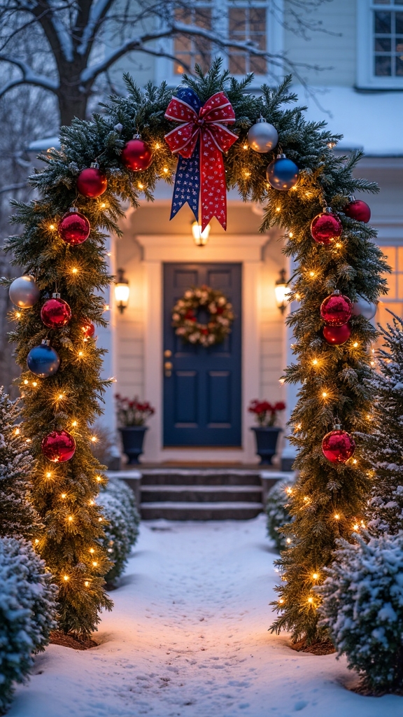 patriotic holiday arch design inspiration