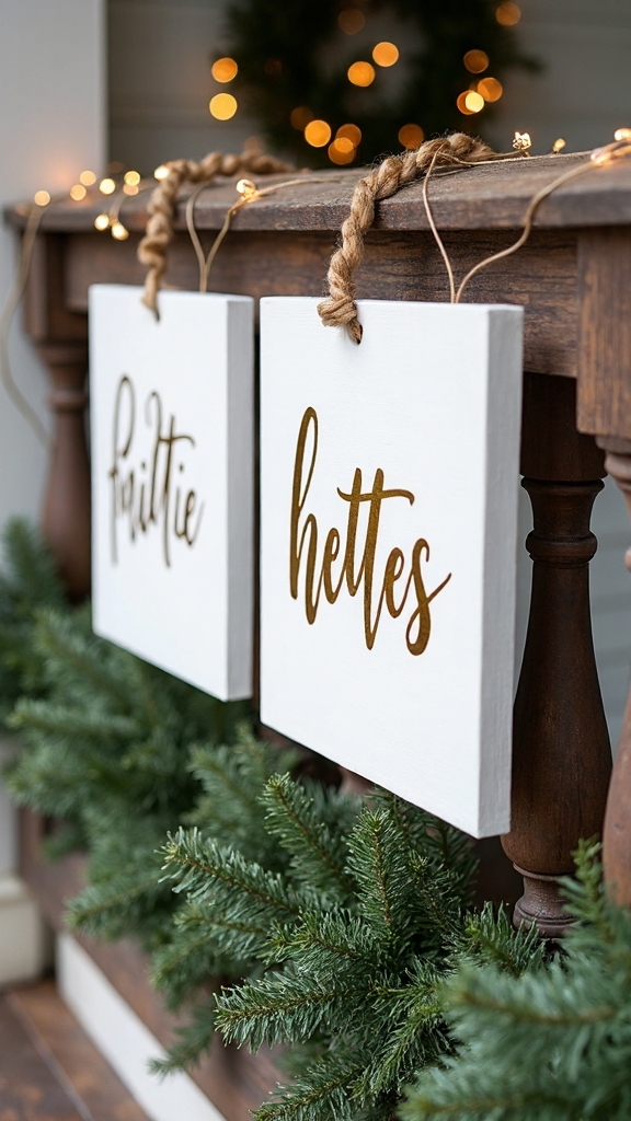 personalized christmas canvas quote decor
