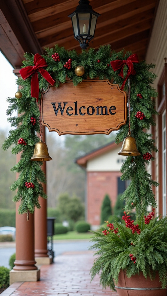 personalized family christmas welcome signs
