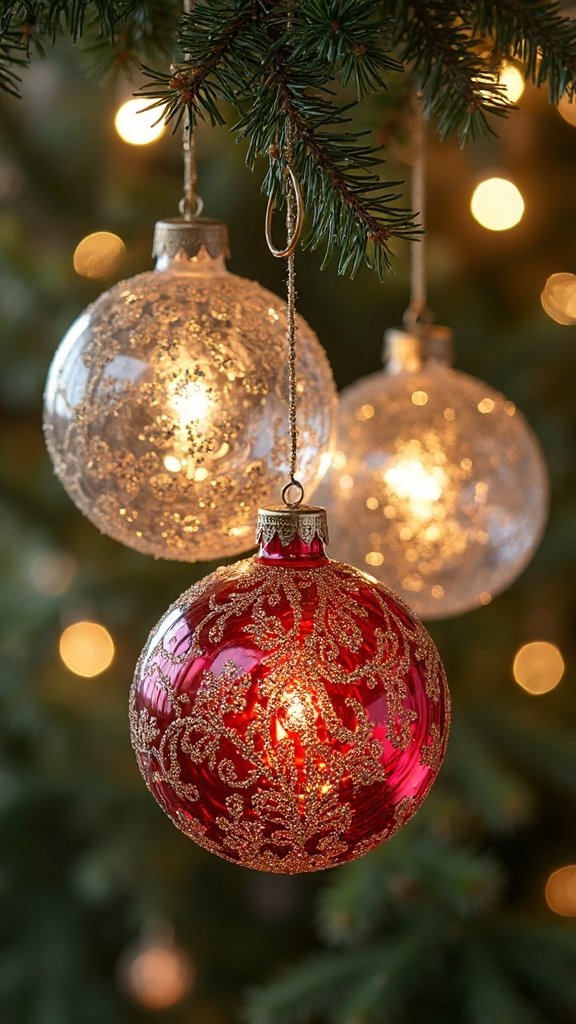 personalized glass ball ornaments with custom designs