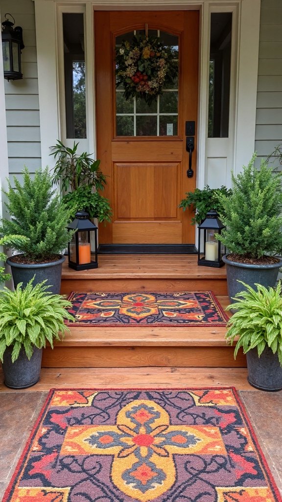 personalized porch welcome mat impression