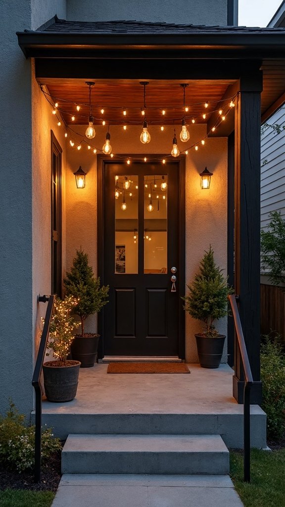 porch ambiance with minimal decor