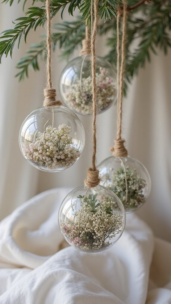 pressed flower glass ornaments captivating nature s beauty