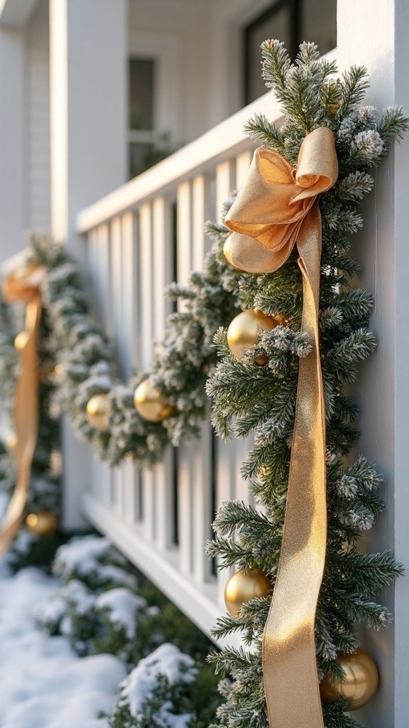 refined metallic outdoor christmas accents