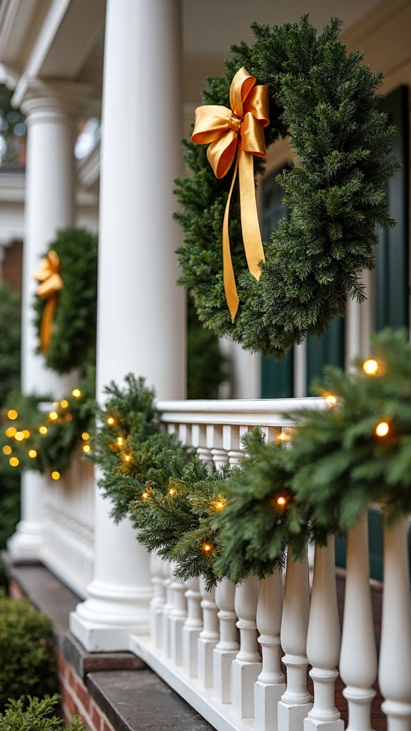 refined sophisticated outdoor holiday decor