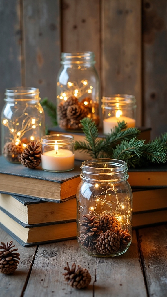 repurposed everyday items festive holiday displays