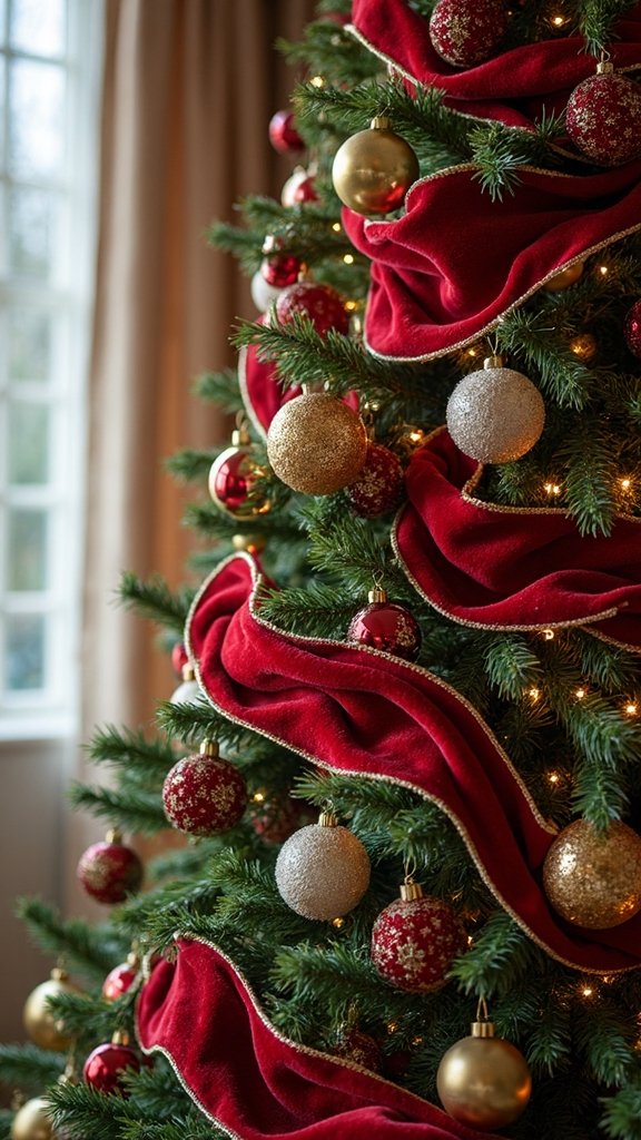 ribbon disguises tree imperfections