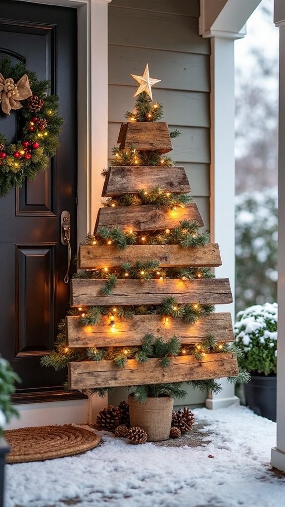 rustic budget friendly diy christmas trees