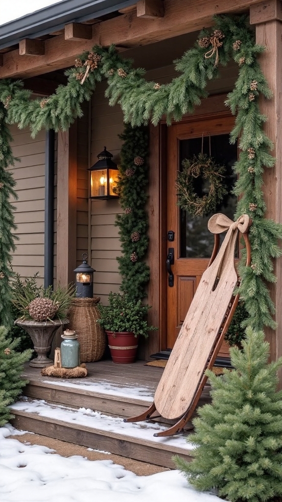 rustic country outdoor christmas decorations