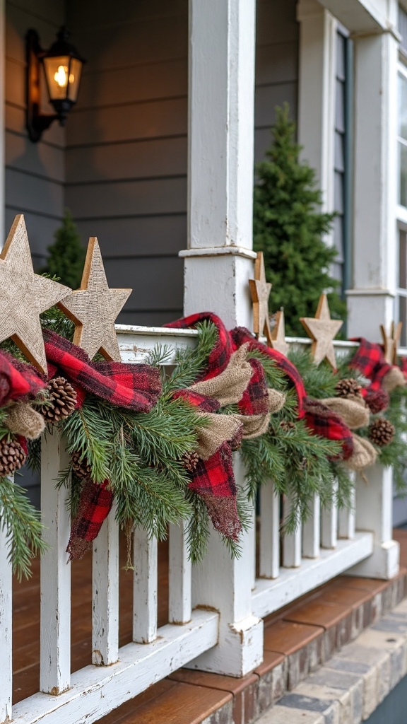 rustic cozy textured christmas porch charm