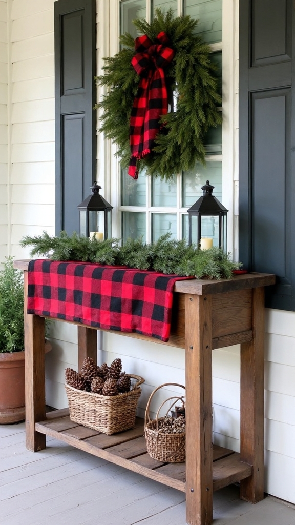 rustic layered visually striking console styling