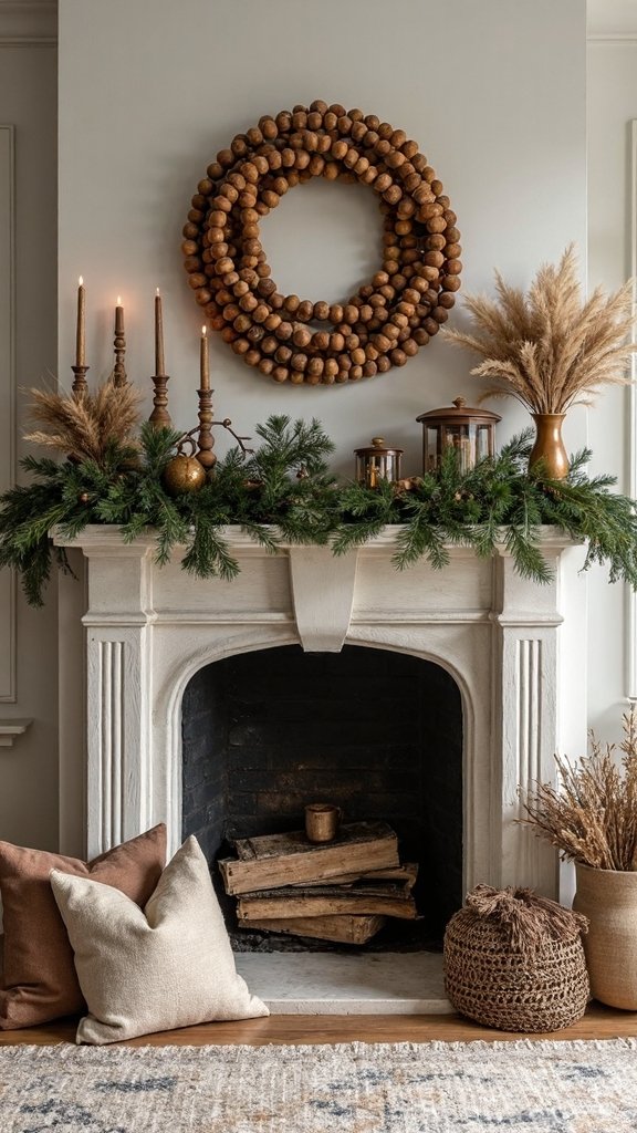 rustic organic christmas decor accents