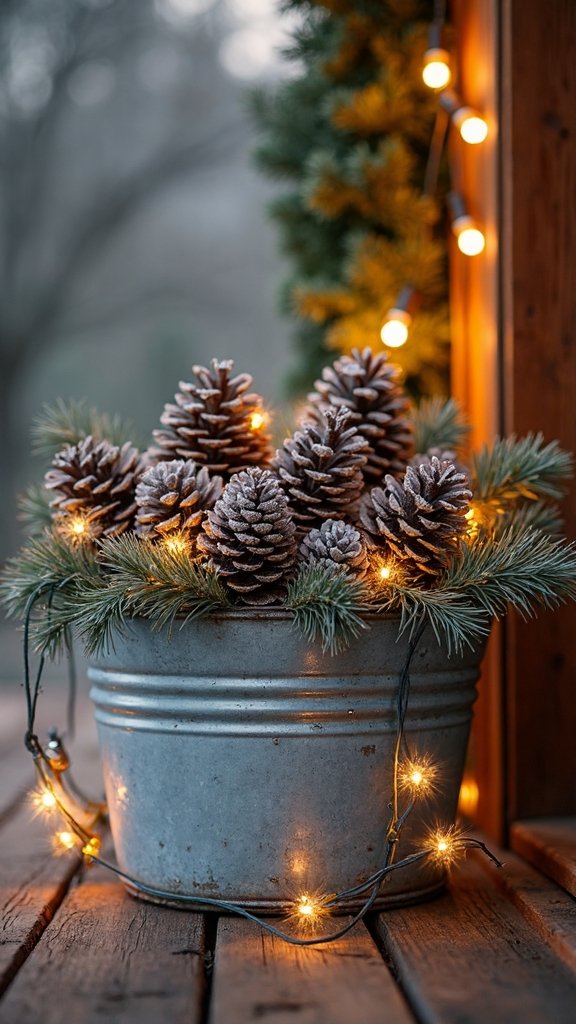 rustic warm welcoming farmhouse display