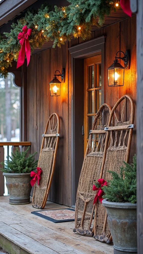 rustic winter wall decor accents