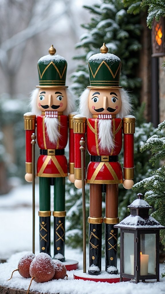 rustic wooden nutcracker christmas decor