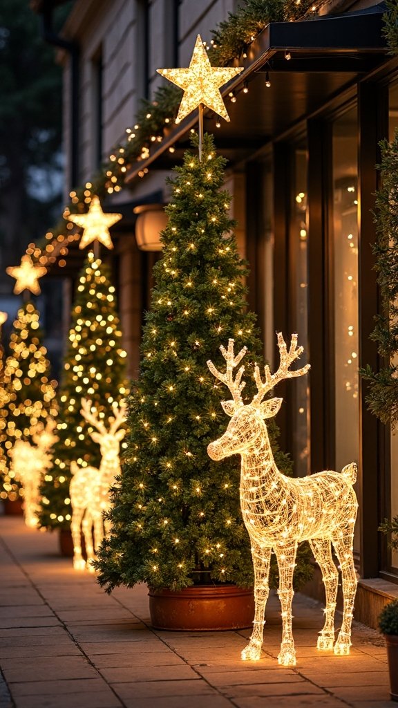 sculpted holiday landscape focal points