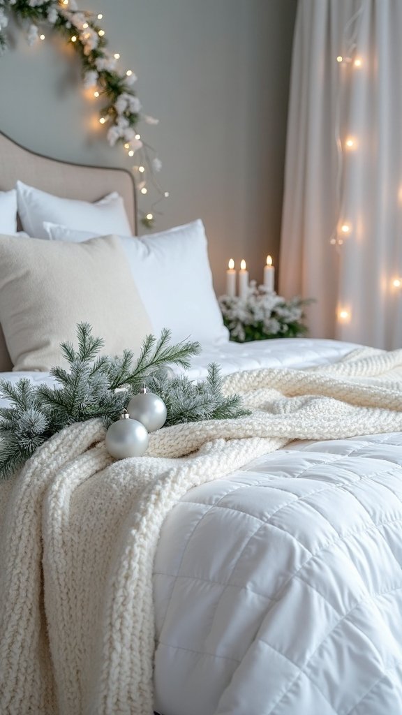 serene sophisticated winter bedroom decor