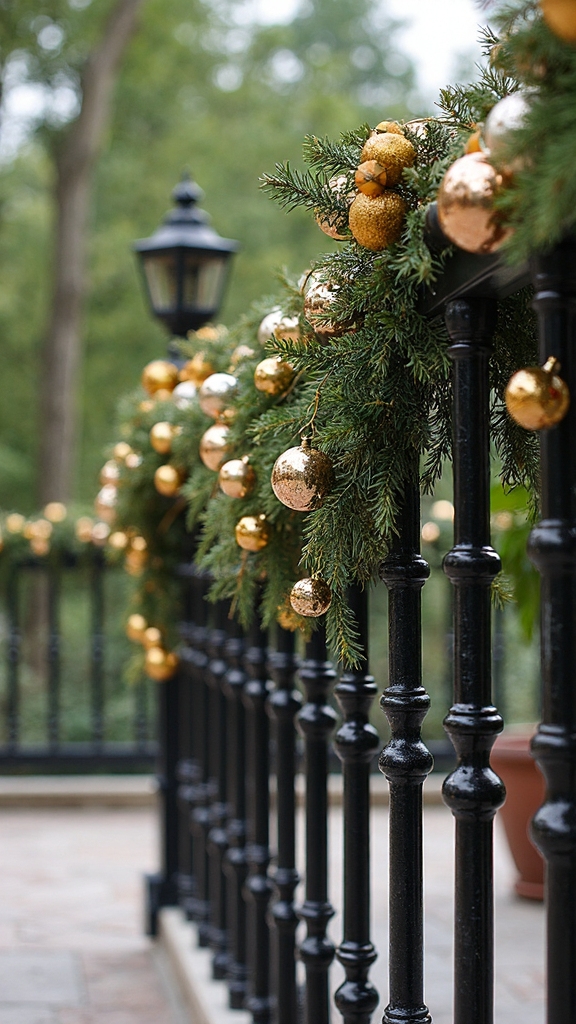 shimmering enchanting metallic ornament garlands