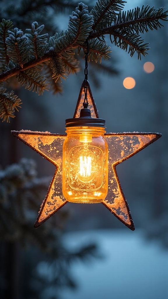 shining star mason jar display