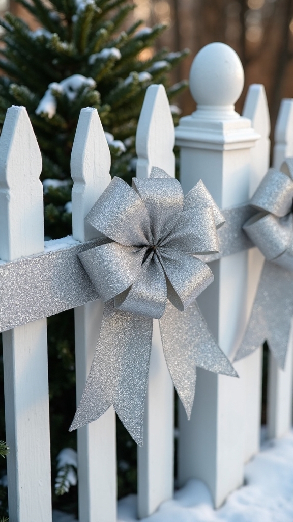 sophisticated shimmering metallic winter displays