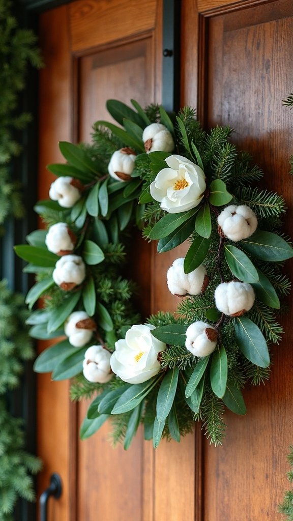 sophisticated southern rustic holiday wreath