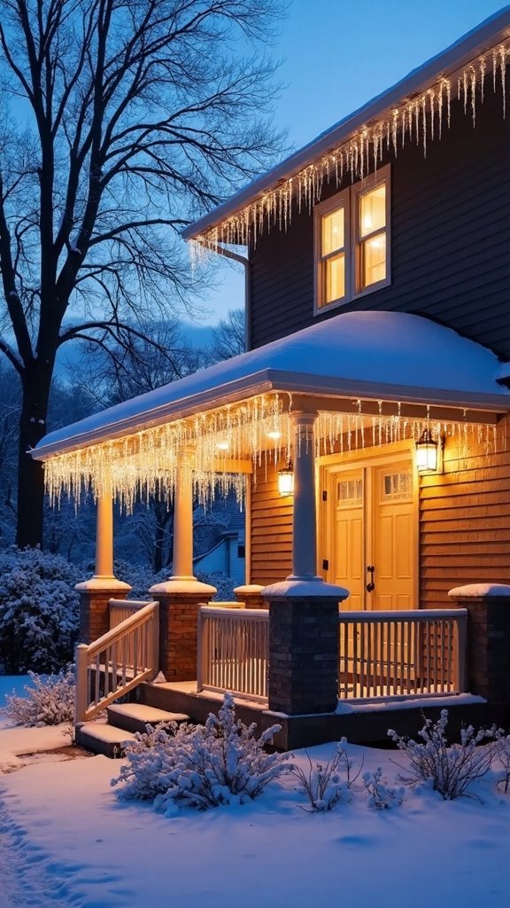 sparkling winter wonderland decor display