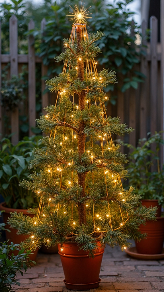 spiraling layered twinkling illuminating