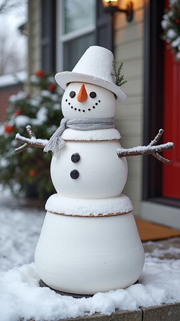 stackable weatherproof customizable snowman