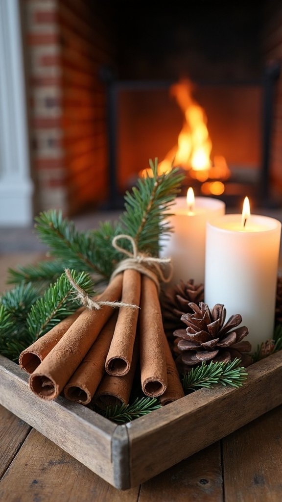 strategically placed scented decor enhances atmosphere