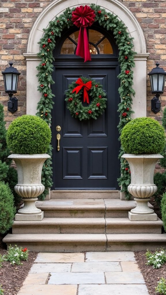 structured symmetry in outdoor elegance