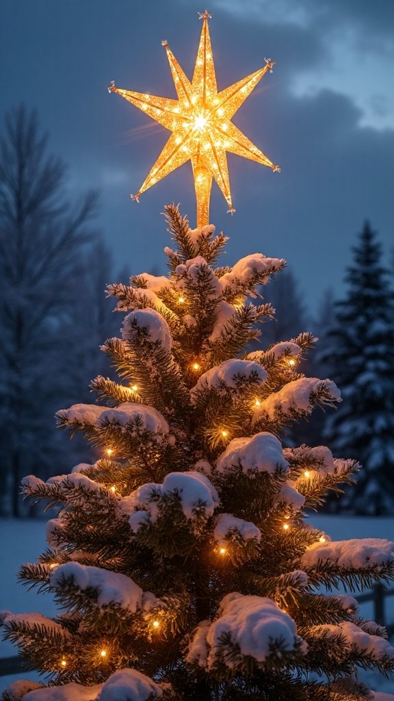 stunning weather resistant illuminated outdoor tree topper