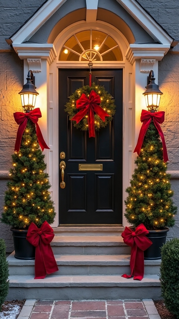 symmetrical coordinated festive entrance enhancing