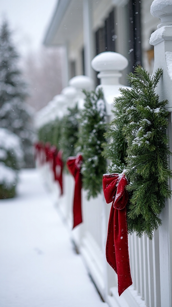 symmetrical spaced layered accented wreaths