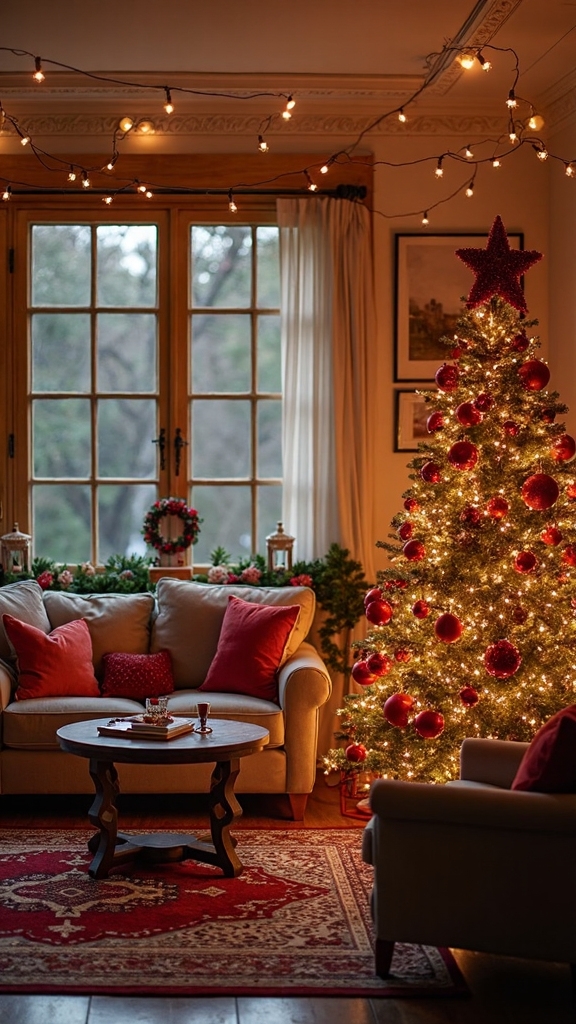 thoughtful coordinated holiday lighting design