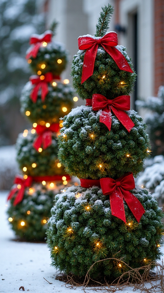 tiered topiary wedding cake focal points