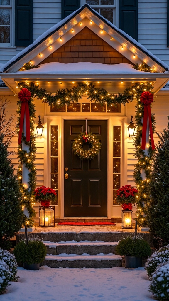 timeless christmas porch decor inspiration