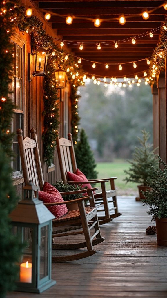 timeless rustic porch ambiance