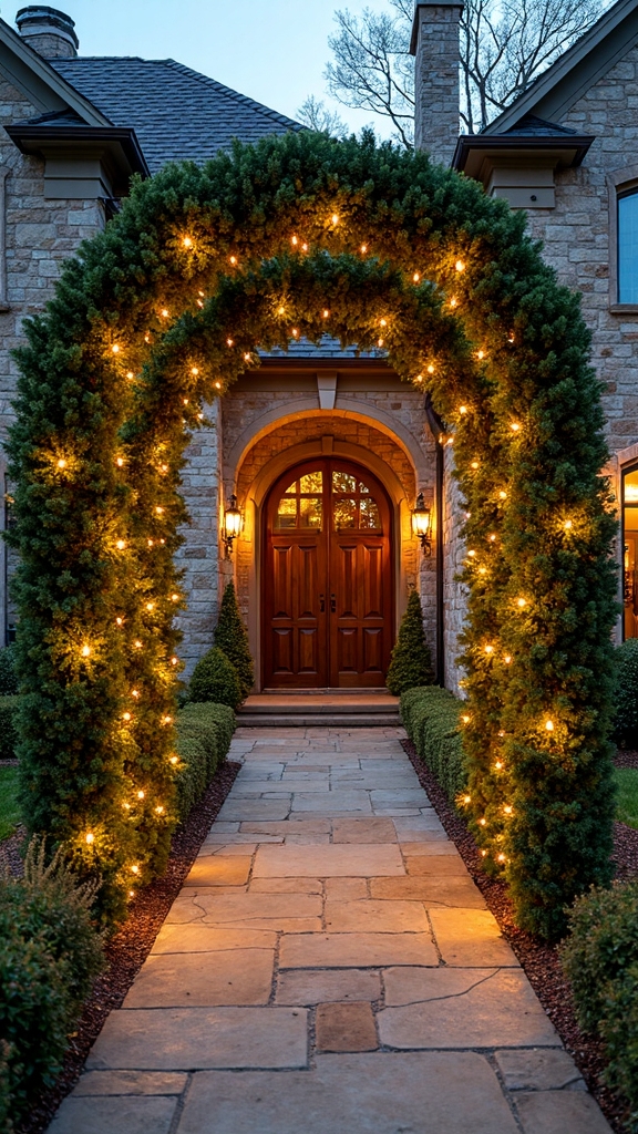 timeless sophisticated outdoor christmas decoration