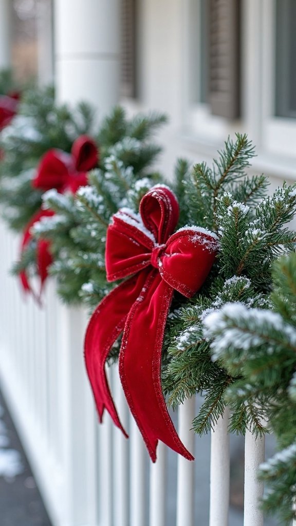 traditional evergreen christmas garland