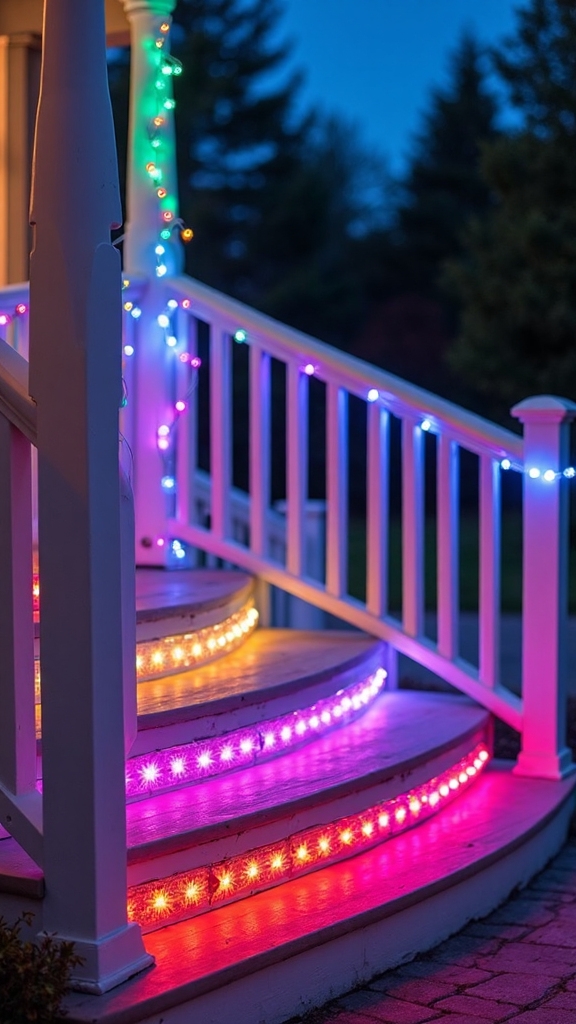 versatile color changing porch lighting automation