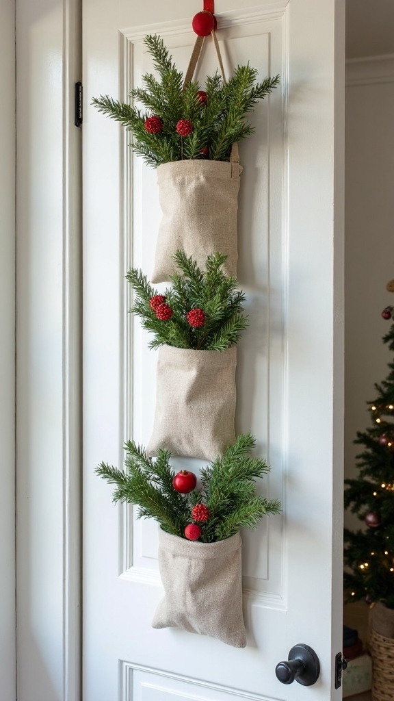 vertical door mounted holiday storage solutions