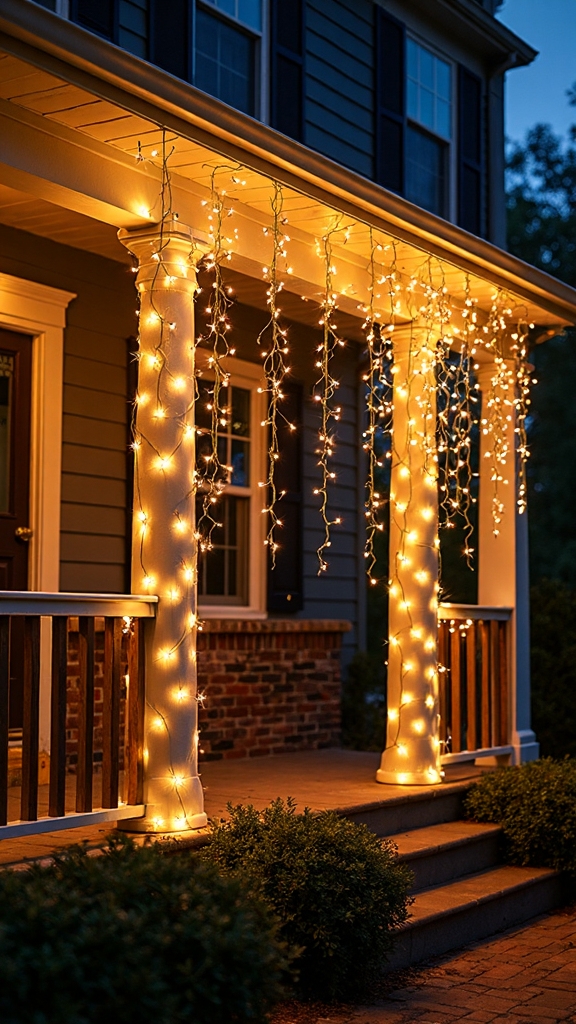 vertical drama captivating cascading light displays