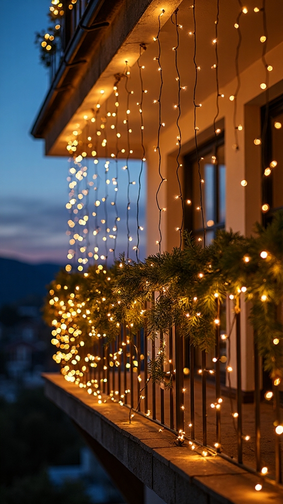 vertical light curtain holiday displays