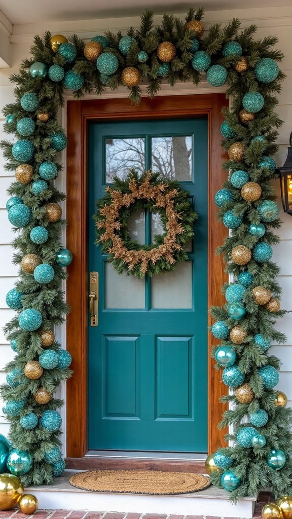 vibrant lively sparkling garland entrance