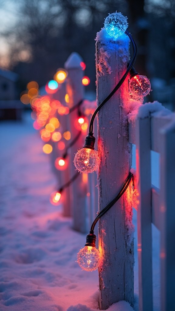 vibrant nostalgic commanding illuminated fenceline