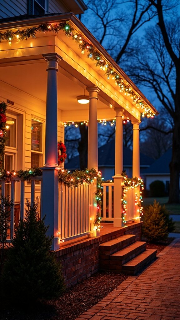 vibrant nostalgic transformative porch christmas lights
