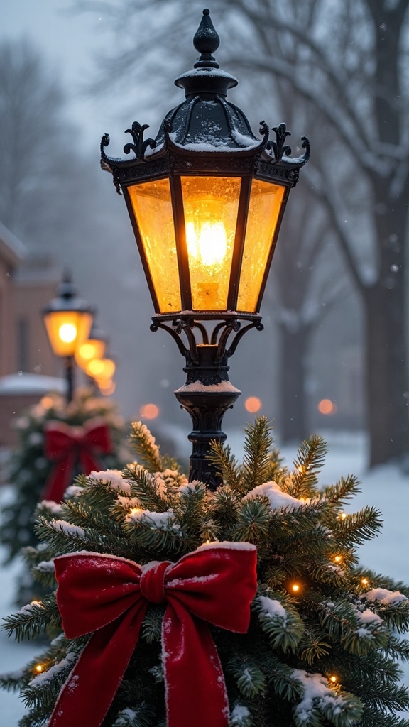 victoriana inspired disney lamp post recreation