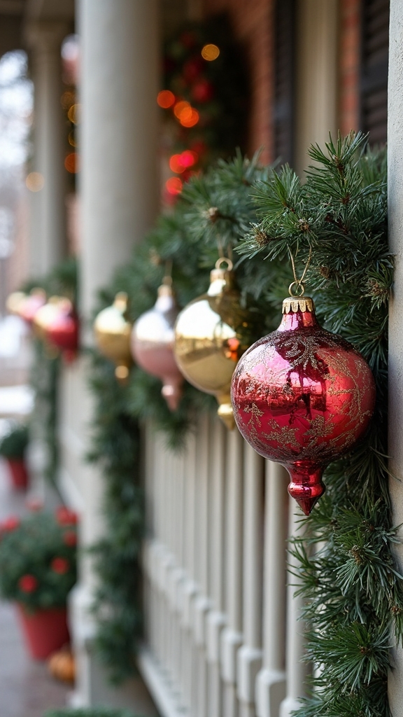vintage style glass ornament cluster centerpieces