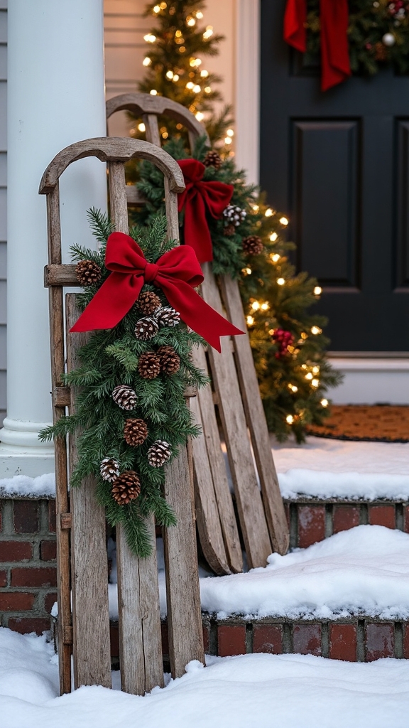 vintage weathered nostalgic rustic christmas message boards